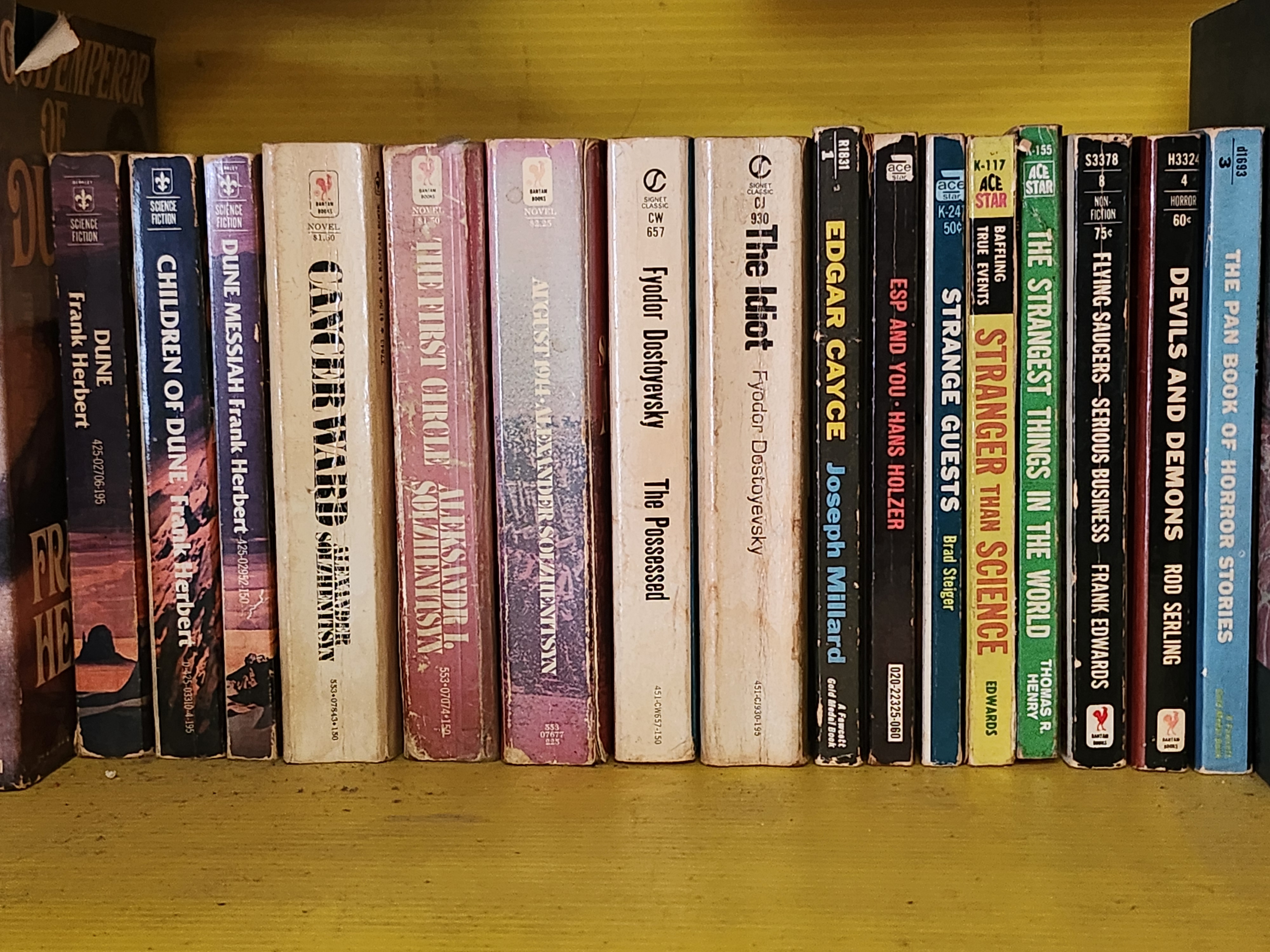books on the shelf